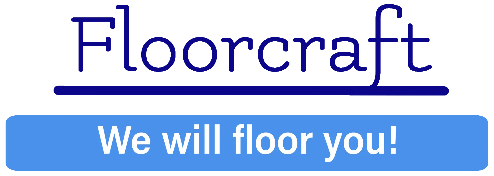 Floorcraft logo with "We will floor you!" slogan.