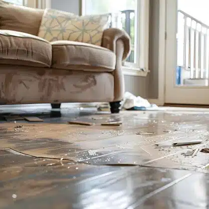 water-damaged flooring repair Cincinnati, Ohio Floorcraft